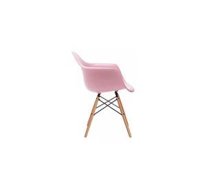 Silla Comedor Eames Hogar Butaca Estructura Color Rosado