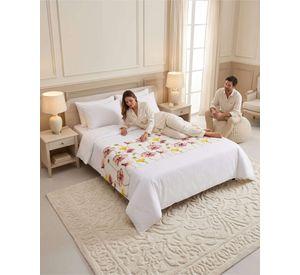 Piecera de Cama Texturizada con Bordado Botanico P9