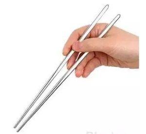 Palitos Chinos Japoneses Metálicos, Un par.