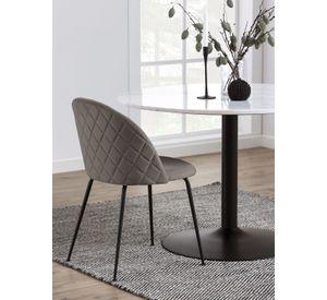 Silla De Comedor Dagmar Gris Set De 2 Unidades