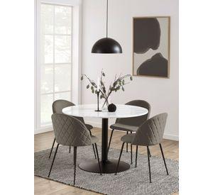 Silla De Comedor Dagmar Gris Set De 2 Unidades