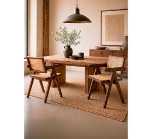 Pack 2 Sillas Sitial Chandigarh Madera Ratán Café