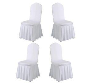 Pack 4 Funda Plisada Sillas Eventos Hoteles Fiestas Bodas