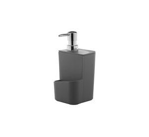 Dispensador Lavaloza Con Porta Esponja Gris 650 ml