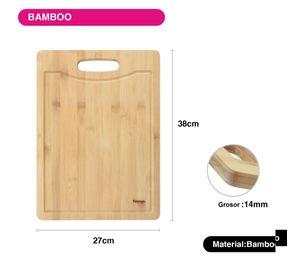 Tabla Madera Bamboo para Cortar 38x27cm Fissman