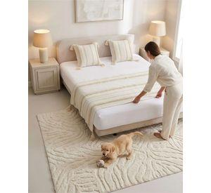 Piecera De Cama Boho Con Dos Fundas Cojin Bordado PF12