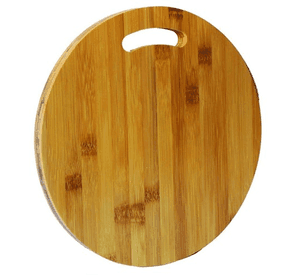 Tabla Picar Madera Bambú Corte Carne Vegetales Picoteo Queso Liso Marrón