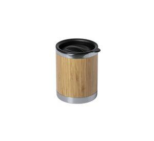 Vaso MUG Tapa Acero Bambú Lubon 300 ML