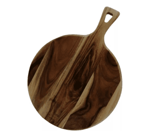 Tabla De Picar Circular Con Mango Mcb002 Lisa Marrón