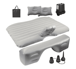 Colchon Inflable Auto Cama + Compresor + 2 Almohadas Camping