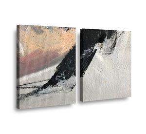 Canvas duo Tela abstracto 70x50cm.