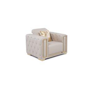 Sillón Elegante 1 Cuerpo Living Moderno Beige Palermo