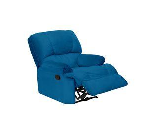 BERGERE PERUGIA RECLINABLE TELA VELVET AZUL PETROLEO