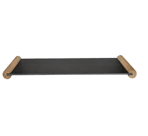 Tabla Piedra Pizarra 48x17 Cm Wayu Color Negro