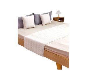 Set de Pieceras Plush + Fundas de Cojin 45×45 blanco