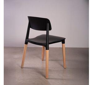 PACK 4 SILLAS PARA COMEDOR MODELO CROSCAT COLOR NEGRO