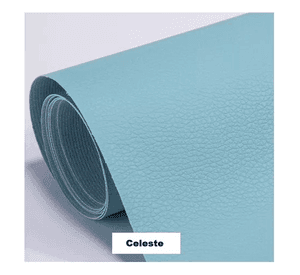Parche Adhesivo Cuero Impermeable 30x20 Sofás Celeste