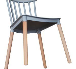 Pack 6 Sillas Windsor para Comedor o Terraza Gris