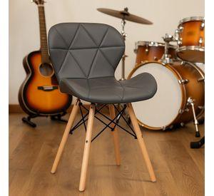 Pack 4 unidades Silla Comedor Eames aviador gris