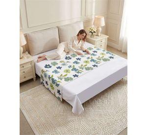 Piecera de Cama Texturizada con Bordado Botanico P3