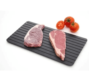Tabla Plancha Descongeladora De Carne Pescado Todo Liso Negro