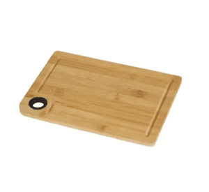 Tabla Corte Multiuso Bambú Premium 28x20cm Cocina Vintaje Color Negro 28x20