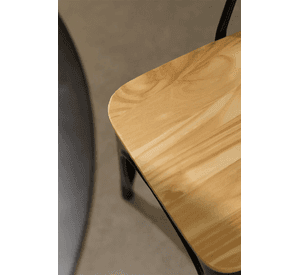Silla Tolix con Asiento de Madera