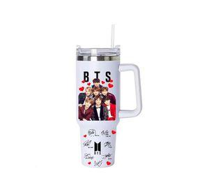 Vaso Termico bts 1 2 Litros Acero Inoxidable con Bombilla