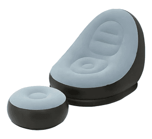 Sofá Tumbona Silla Inflable Reposa Pies Puff X L + Inflador