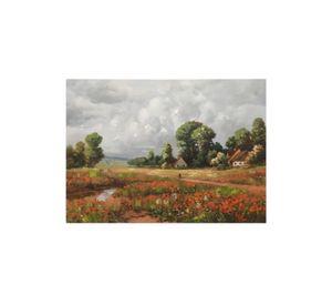 Cuadro Decorativo Paisaje Campo Arte Pared Adorno Hogar Jhn