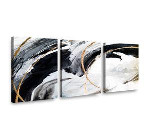 Canvas trio Black Nam 70x50cm.