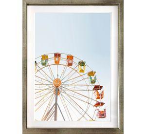 Set 3 Cuadros Paradise 30X40 Marco Plateado