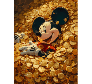 Cuadro Canvas Imagen Money en lienzo 85x55 cm