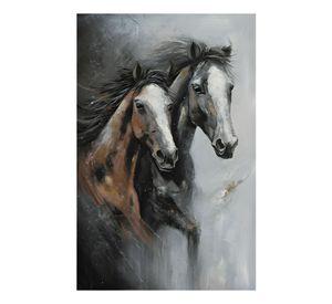 Cuadro Decorativo Adorno Caballos Decoración Pared Jhn