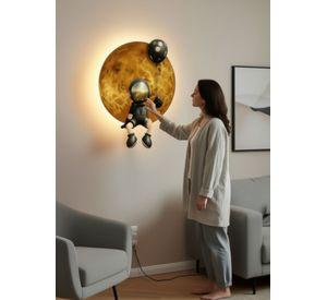 Decoración Pared Cuadro LED Decorativo Hogar Astronauta Jhn