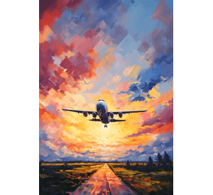 Cuadro Canvas Imagen Vuelo en lienzo 85x55 cm