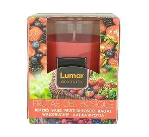 Vela aromática frutas del bosque rojo
