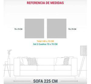 Pinturas Decorativas Modernas: Composiciones 140x70 Cm