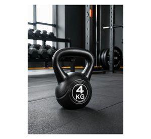 Pesa Rusa Kettlebell 4kg EntrenamientoCrossfit Fitness Negro