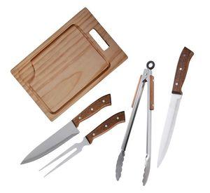 Set Parrilla 5 Piezas Acero Inoxidable Arthome PAR34