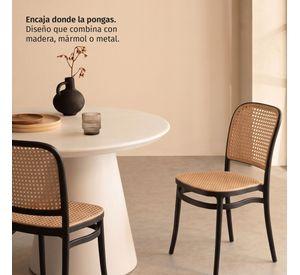 Silla de Terraza y Exterior Moderna Lombardia Negra
