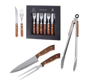 Set Parrilla 11 Piezas Acero Inoxidable Arthome PAR29