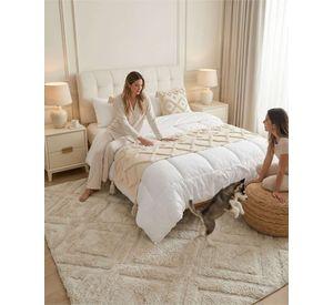 Piecera De Cama Boho Manta Tejida Decorativa P8