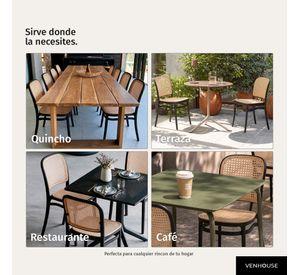 Pack 2 Sillas de Terraza y Exterior Modernas Lombardia Negra