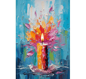 Cuadro Canvas Imagen Vela en lienzo 85x55 cm