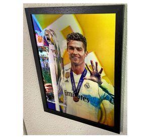 Cuadro Lenticular Cristiano Ronaldo 40x30 Cm 3 En 1 Cr7