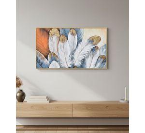 Cuadro Decorativo Plumas Abstractas Adorno Pared Jhn