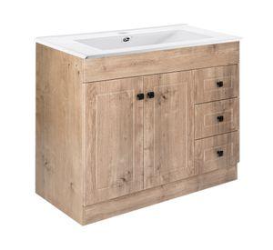 Mueble vanitorio 100 cm B100ph-w+p café