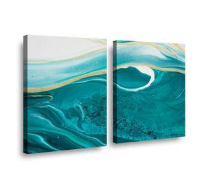 Canvas duo Calipso Gold 70x50cm.