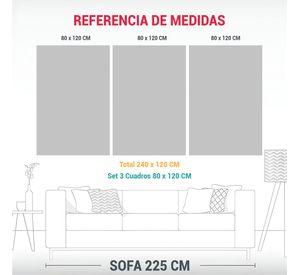 Cuadros Composición Profundidad Pareja Caminando 240x120 Cm